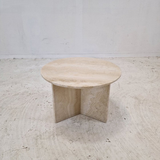 Image 1 of Vintage travertine coffee table, Italy 1980