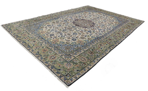 Original hand-knotted Persian carpet Isfahan Fine 400 X 280 Cm