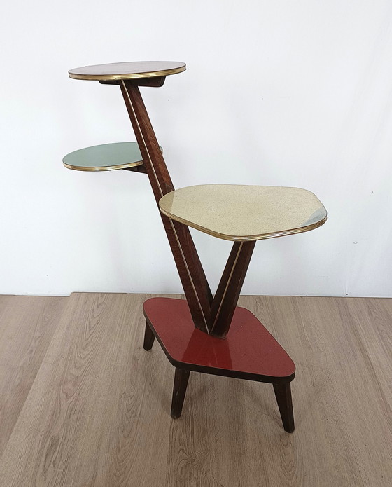 Image 1 of Fifties plant table with four tiers