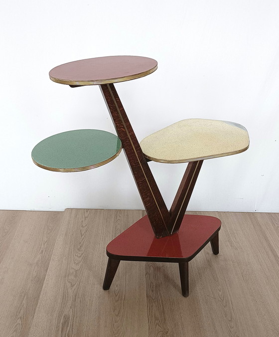 Image 1 of Fifties plant table with four tiers