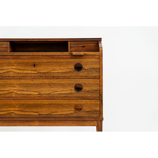 Vintage rosewood secretary by Borge Hansen for Riis Antonsen, Denmark 1950s