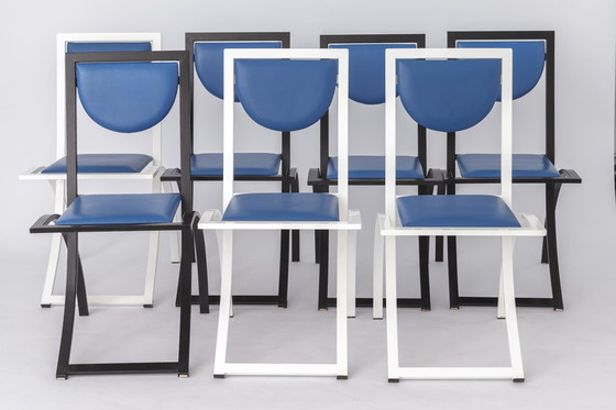 Image 1 of 7 Dining Chairs by Karl Friedrich Förster for KFF Germany, 1980s, Set of 7