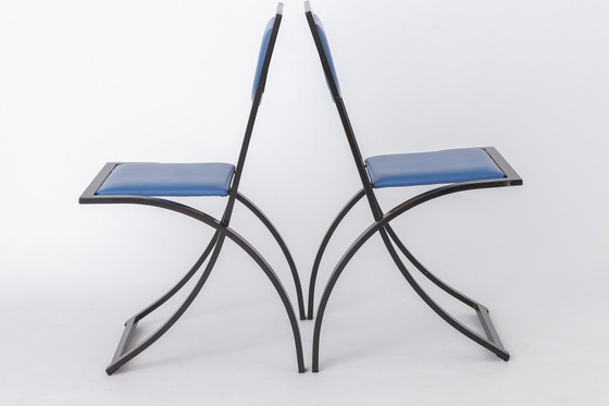 Image 1 of 7 Dining Chairs by Karl Friedrich Förster for KFF Germany, 1980s, Set of 7