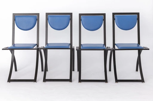 7 Dining Chairs by Karl Friedrich Förster for KFF Germany, 1980s, Set of 7