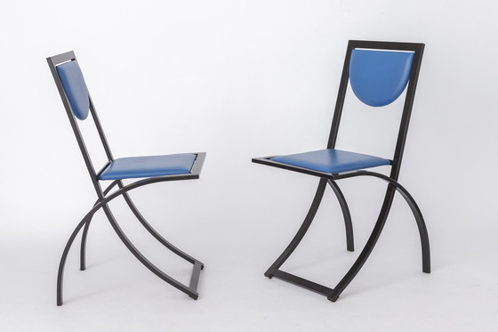 Image 1 of 7 Dining Chairs by Karl Friedrich Förster for KFF Germany, 1980s, Set of 7