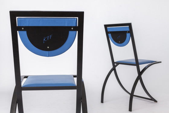 Image 1 of 7 Dining Chairs by Karl Friedrich Förster for KFF Germany, 1980s, Set of 7