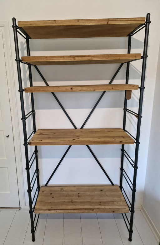 Dutchbone Industrial Wooden Bookcase