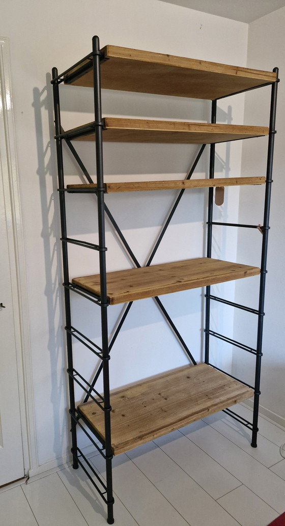 Image 1 of Dutchbone Industrial Wooden Bookcase