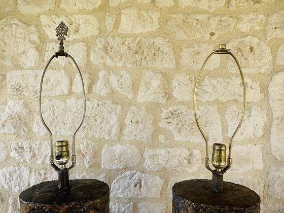 Image 1 of Brutalist Table Lamps by Irv Bramberg, 1960’s, Set of 2