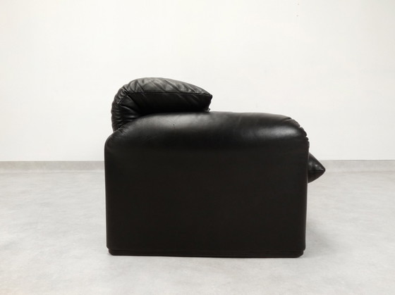 Image 1 of Set Of Cassina Maralunga 2-Seater - Black Leather