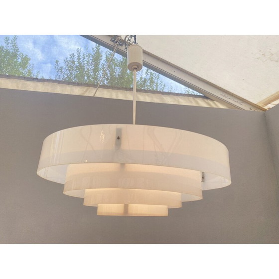 Image 1 of Vintage wasp nest shaped pendant lamp, Czechoslovakia 1970s