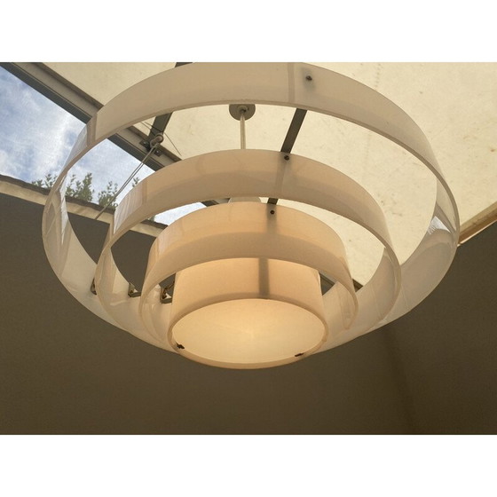 Image 1 of Vintage wasp nest shaped pendant lamp, Czechoslovakia 1970s
