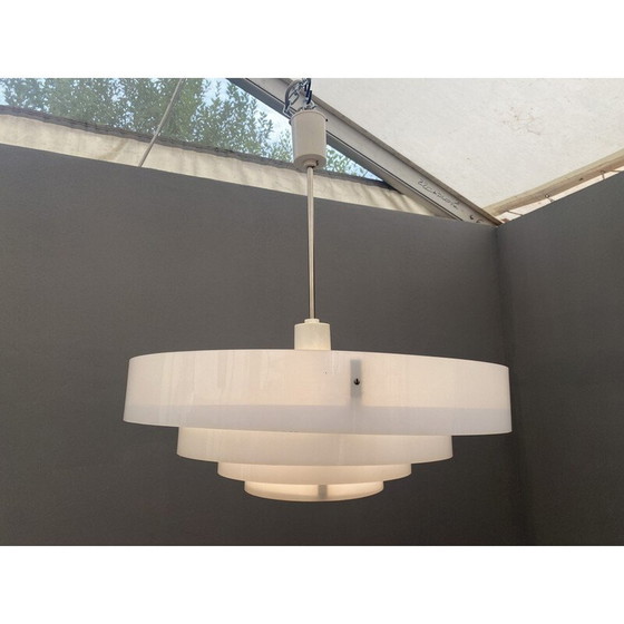 Image 1 of Vintage wasp nest shaped pendant lamp, Czechoslovakia 1970s