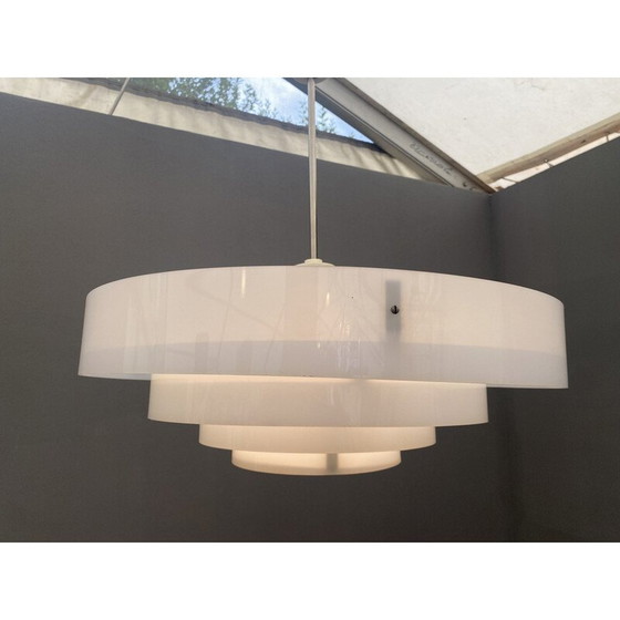 Image 1 of Vintage wasp nest shaped pendant lamp, Czechoslovakia 1970s