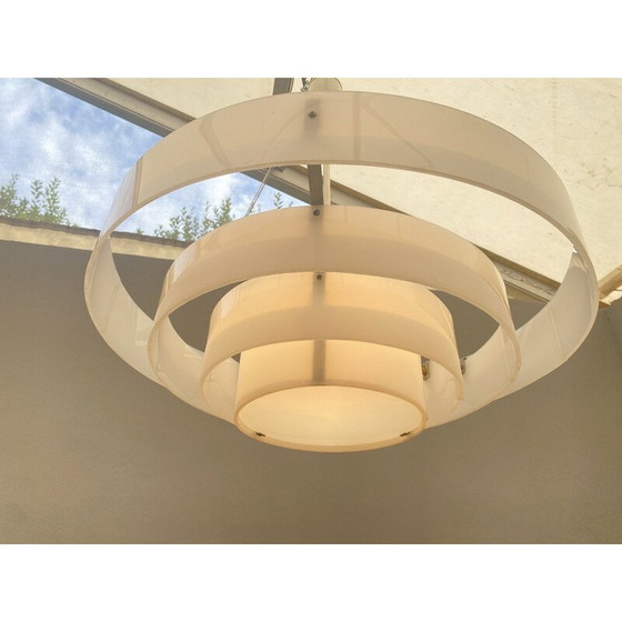 Image 1 of Vintage wasp nest shaped pendant lamp, Czechoslovakia 1970s