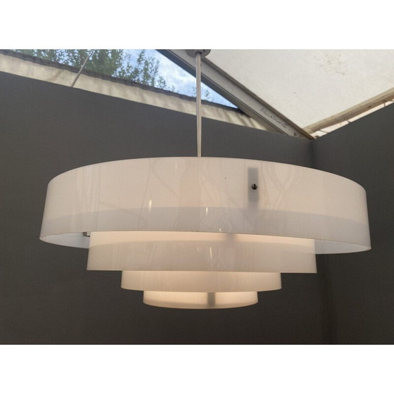 Image 1 of Vintage wasp nest shaped pendant lamp, Czechoslovakia 1970s