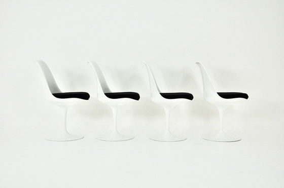 Image 1 of Chaises de salle à manger Tulip par Eero Saarinen pour Knoll International, 1970, ensemble de 4