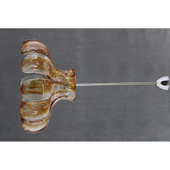 Image 1 of Vintage Murano glass chandelier by Carlo Nason for Mazzega, Italy 1970