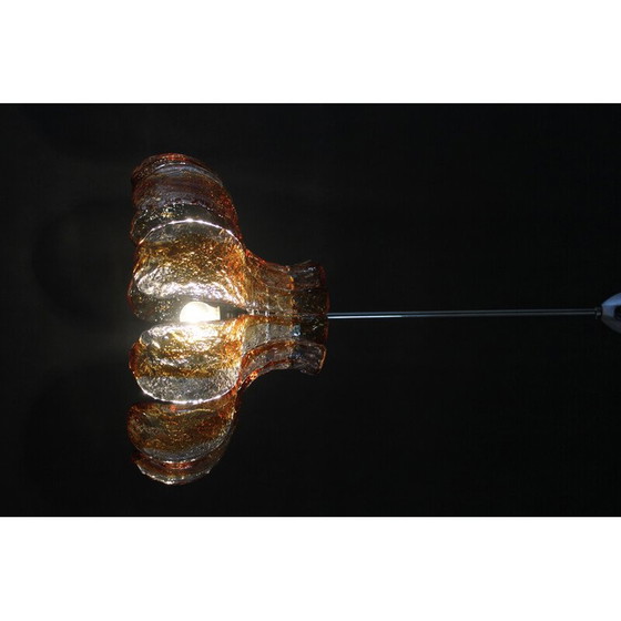 Image 1 of Vintage Murano glass chandelier by Carlo Nason for Mazzega, Italy 1970