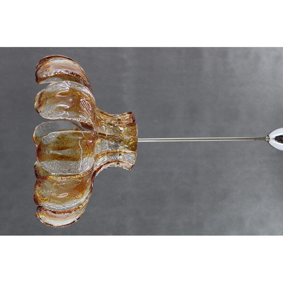 Image 1 of Vintage Murano glass chandelier by Carlo Nason for Mazzega, Italy 1970