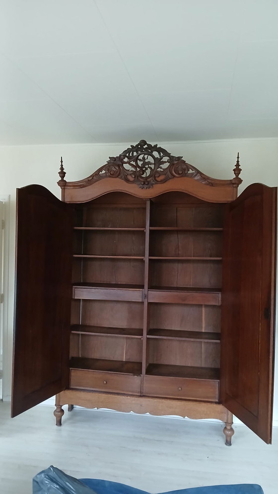 Image 1 of Antique Crown Cabinet