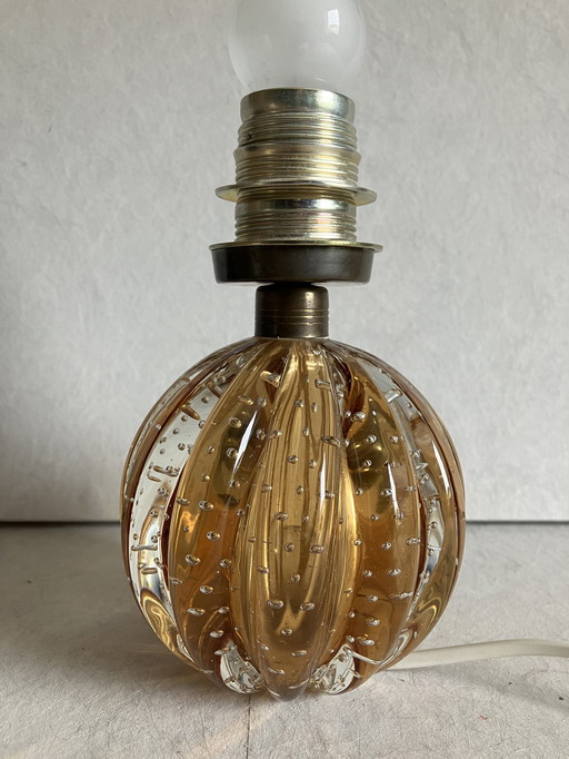 Archimede Seguso Murano Bullicante table lamp