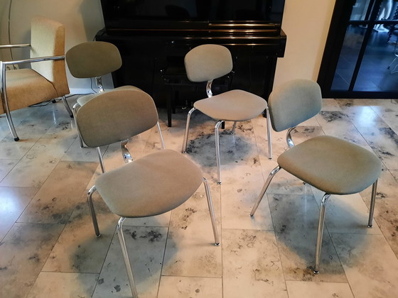 Image 1 of Pierre Paulin steelcase chairs 4x original