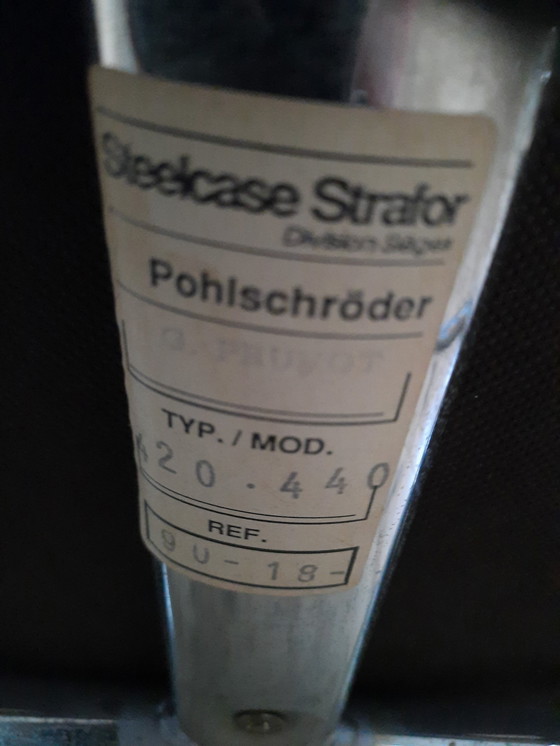 Image 1 of Pierre Paulin steelcase chairs 4x original