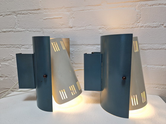 Image 1 of Pair of Philips NX45 Wall Lights, Louis Kalff