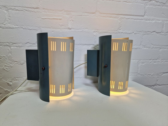 Image 1 of Pair of Philips NX45 Wall Lights, Louis Kalff