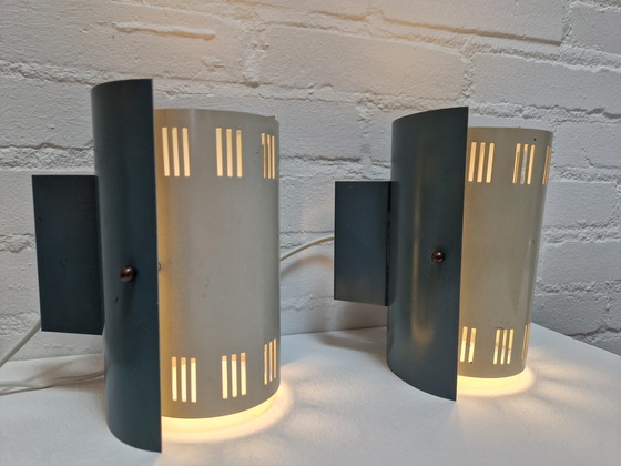 Image 1 of Pair of Philips NX45 Wall Lights, Louis Kalff