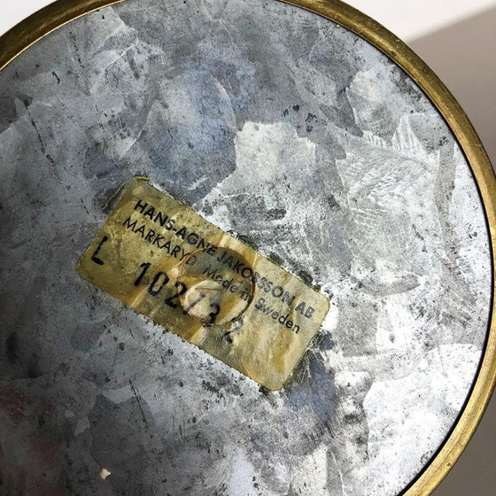 Image 1 of Vintage solid metal candlestick in brass by Hans Agne Jakobsson, Sweden 1950