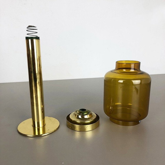 Image 1 of Vintage solid metal candlestick in brass by Hans Agne Jakobsson, Sweden 1950
