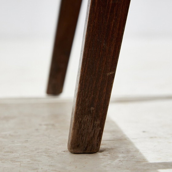 Image 1 of Vintage beech and imitation leather chair, 1970