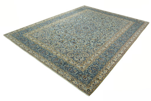 Hand-knotted Keshan Persian rug - 408 X 313 Cm