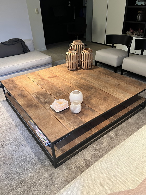 Image 1 of R&R coffee table model Mesa metal structure + wood