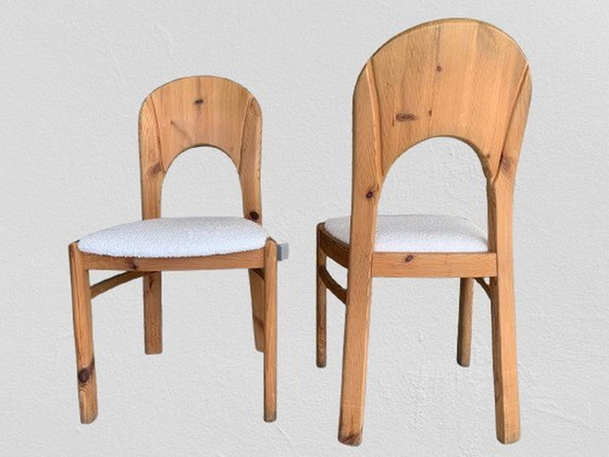 Image 1 of 4 Pine Dining Chairs In Koefoed Style
