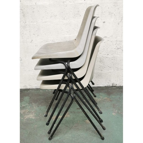 Image 1 of 4 vintage chairs by Robin Day Polyprop