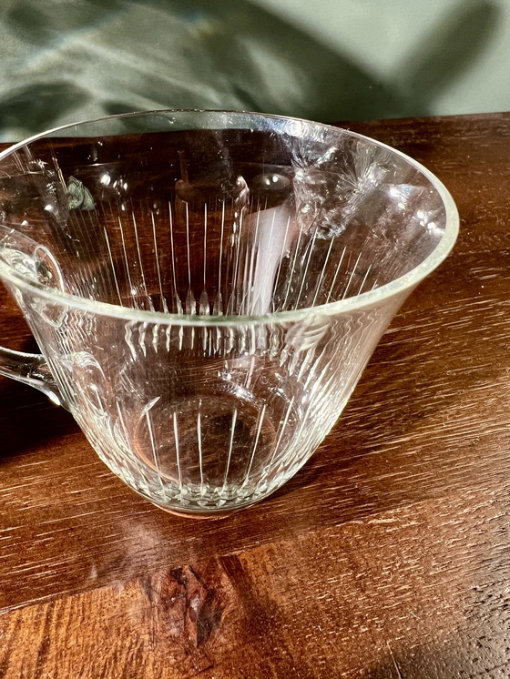 Image 1 of Mid - Century bowl set made of crystal glass