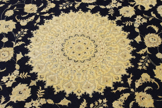 Image 1 of Tappeto persiano originale annodato a mano Nain 9 La Fine con seta 317 x 208 cm Ottime condizioni