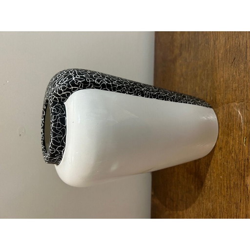 Jarrón de cerámica vintage de Memphis, 1980