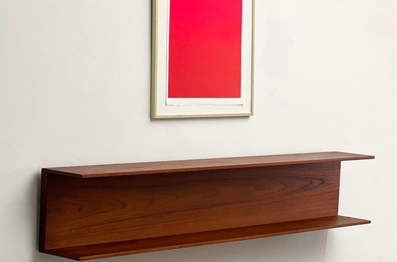 Image 1 of  Wall-mounted Teak Shelf, 150 cm, 