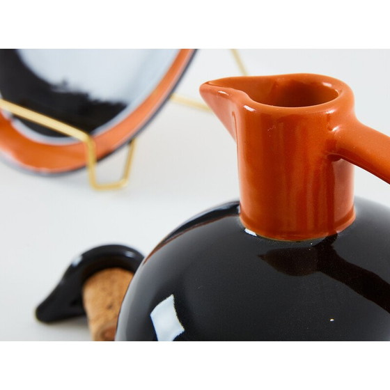 Image 1 of Vintage ceramic liquor box by Dante Baldelli for Rometti Umbertide, Italy 1930