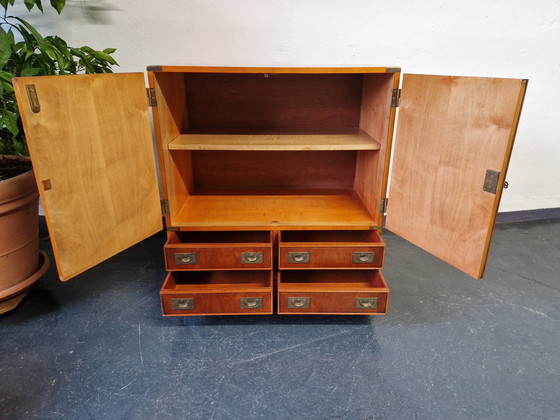 Image 1 of Cassettiera vintage in stile militare inglese da campagna