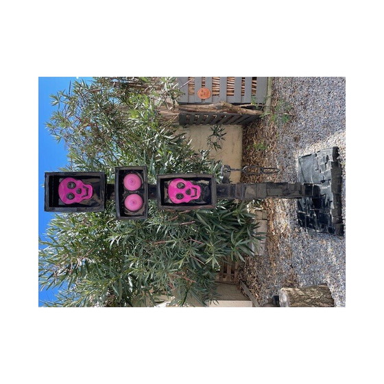 Image 1 of Totem vintage modernist sculpture by artist Michel Froment