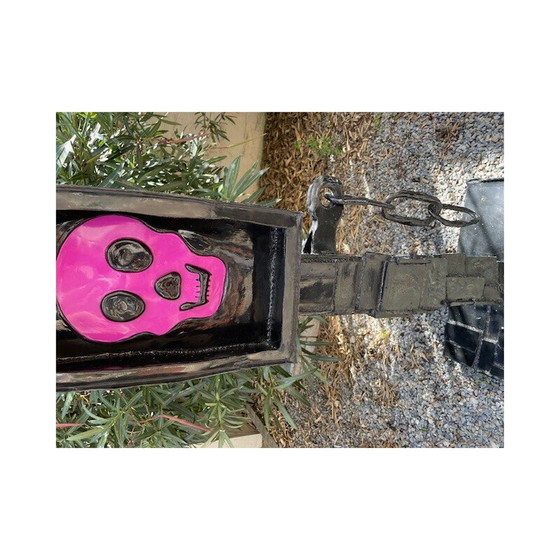 Image 1 of Totem vintage modernist sculpture by artist Michel Froment