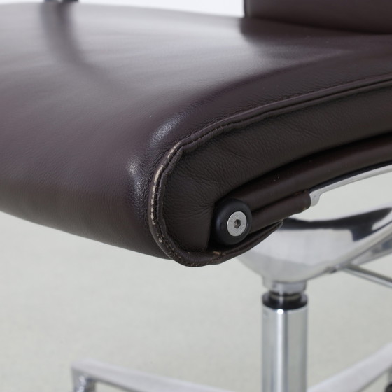 Image 1 of Office Chair in Leather and Aluminium by ICF Italy, 1990s