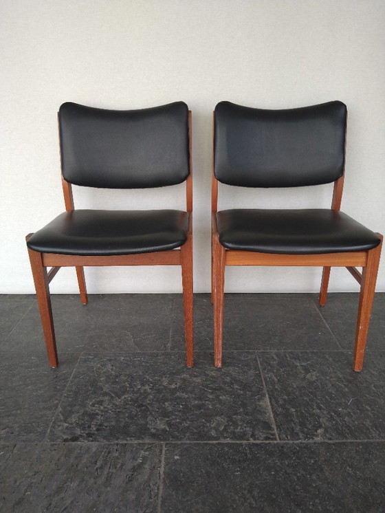 Image 1 of Scandinavian dining room chairs Teak