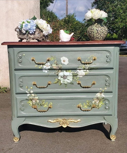 Louis Style Relooked Chest of Drawers