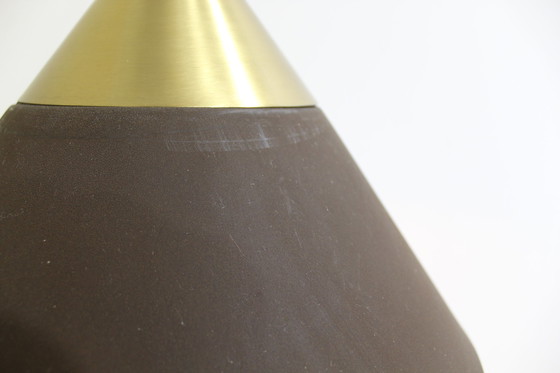 Image 1 of Lampe suspendue vintage en métal - Honsel Leuchten, 1970 brun, or